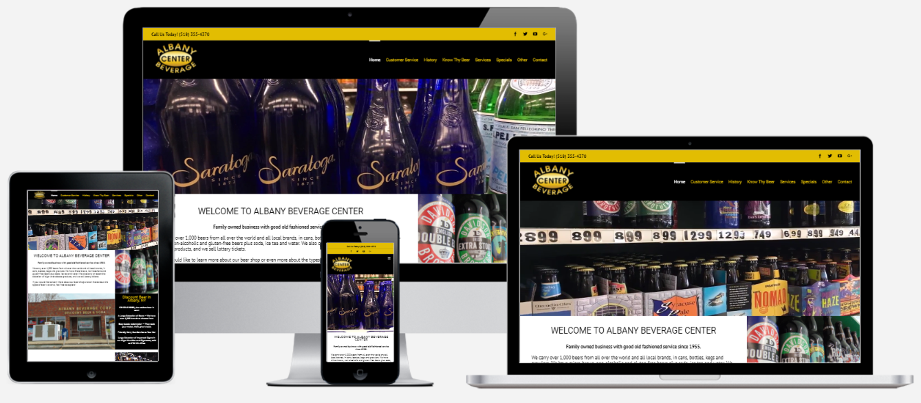 Albany Beverage Website Design Albany, NY Capital District Digital