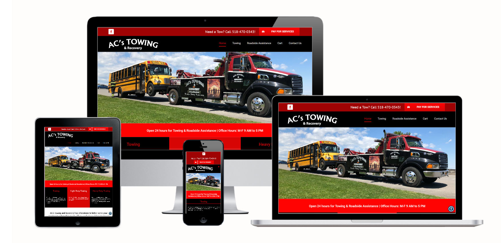 Capital District Digital-Website Design Albany NY-AC Towing and Recovery