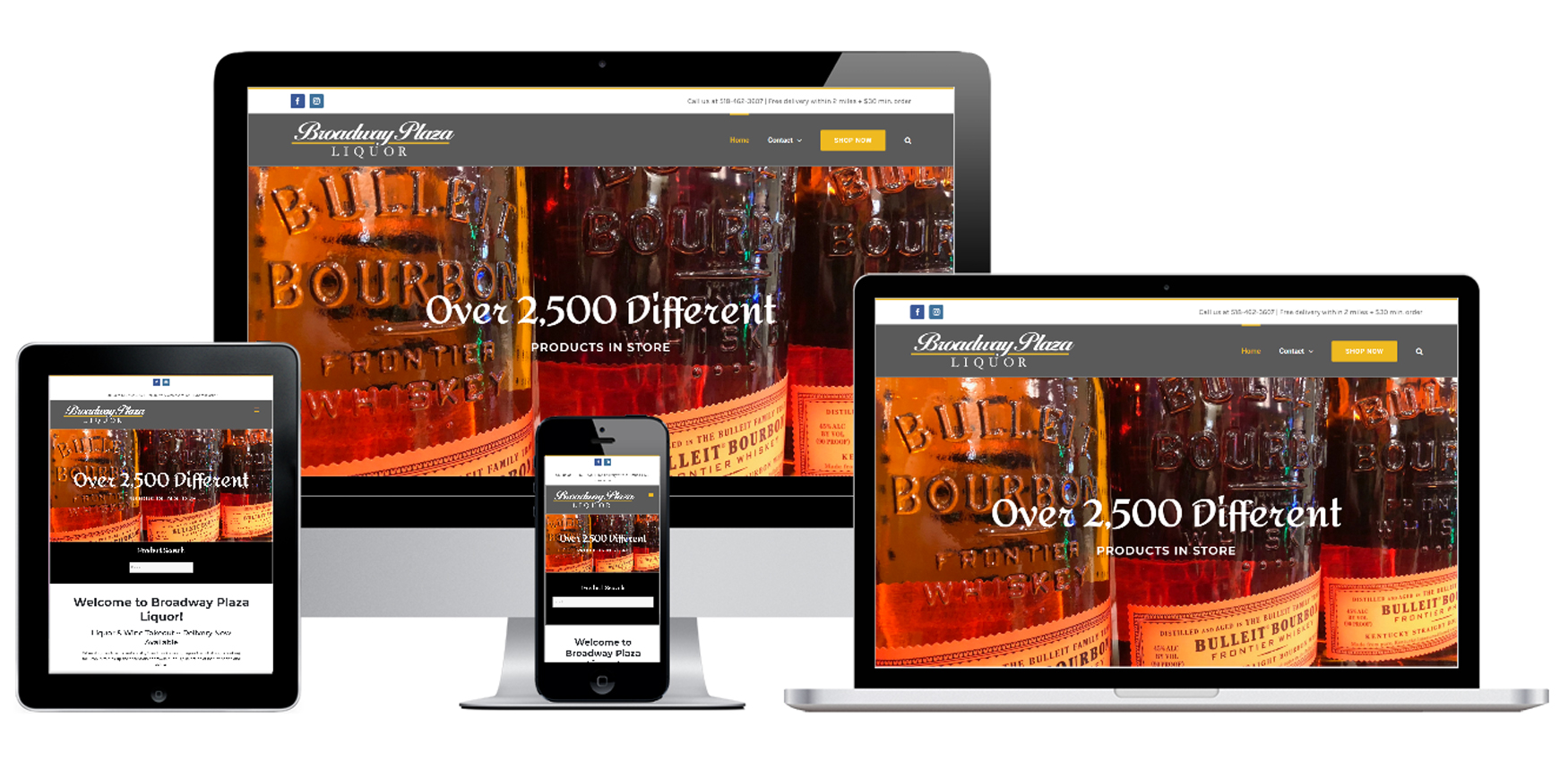 beverage center WordPress website design in Albany, NY