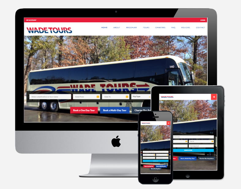 Wade Tours website design Capital District Digital
