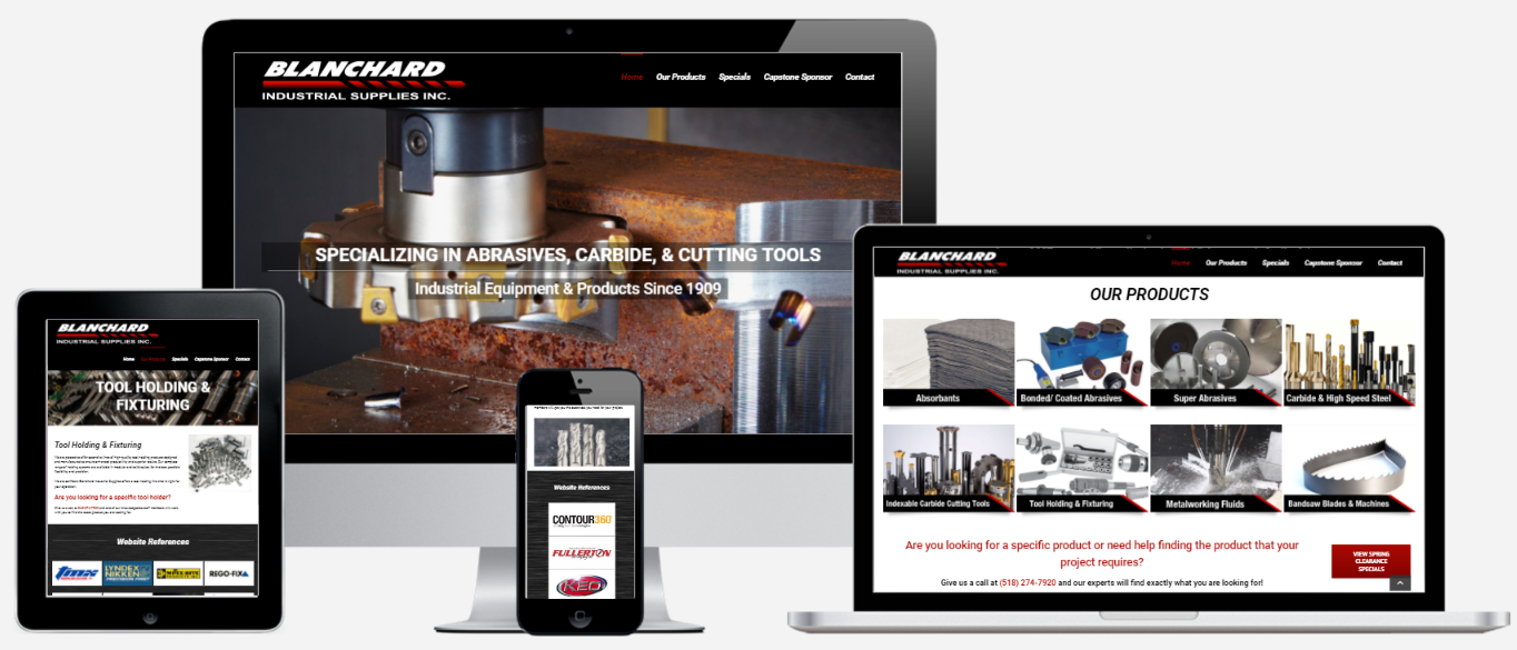 Industrial Supply Website Design Albany, NY Capital District Digital