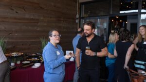 Athena SEO AI Launch Party Sari Medick - Regional General Manager for Stretch Zone