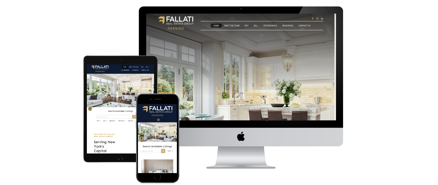 Fallati Real Estate Website Design Saratoga Springs, NY