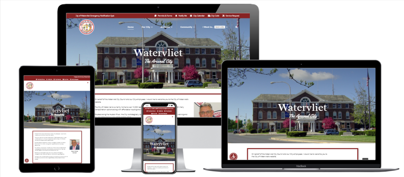 The City of Watervliet NY Website Design-Municipal Website Design